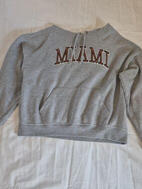 Champion Gray 'MIAMI' Hoodie Sweatshirt